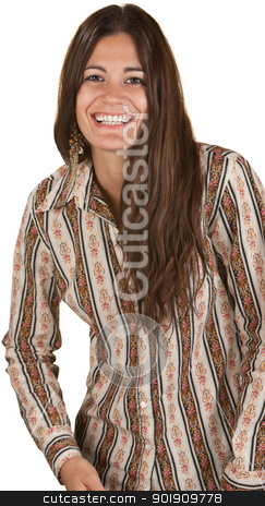 To use this stock image in your creative project, please select the size you need over to the right and click the "Add to Cart" button.
Your downloaded image will come with the Cutcaster watermark removed so don’t worry about the watermark you see on this page. Lady With Big Smile stock photo, Happy young brunette with wide smile over white background by Scott Griessel
