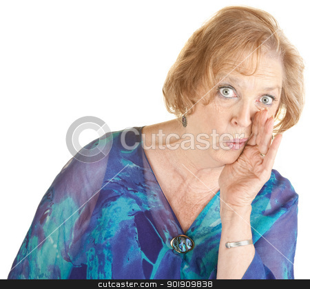 To use this stock image in your creative project, please select the size you need over to the right and click the "Add to Cart" button.
Your downloaded image will come with the Cutcaster watermark removed so don’t worry about the watermark you see on this page. Senior Woman Whispering stock photo, Serious elderly woman with hand at mouth whispering by Scott Griessel
