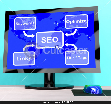 To use this stock image in your creative project, please select the size you need over to the right and click the "Add to Cart" button.
Your downloaded image will come with the Cutcaster watermark removed so don’t worry about the watermark you see on this page. SEO Diagram Showing Use Of Keywords Links And Tags stock photo, SEO Diagram Shows Use Of Keywords Links And Tags by stuartmiles