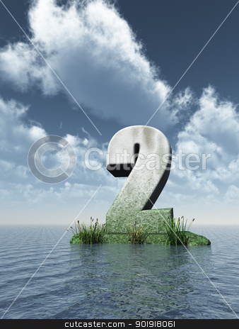 To use this stock image in your creative project, please select the size you need over to the right and click the "Add to Cart" button.
Your downloaded image will come with the Cutcaster watermark removed so don’t worry about the watermark you see on this page. number two stock photo, stone number two at the ocean - 3d illustration by J?