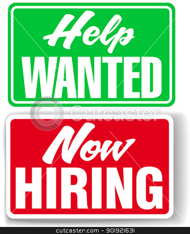 now hiring help wanted
