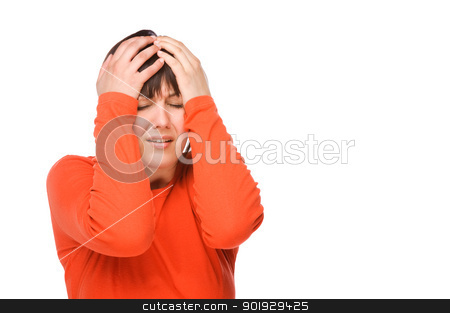 To use this stock image in your creative project, please select the size you need over to the right and click the "Add to Cart" button.
Your downloaded image will come with the Cutcaster watermark removed so don’t worry about the watermark you see on this page. Woman with headache stock photo, Young woman having some headache. Full isolated studio picture by Picturehunter