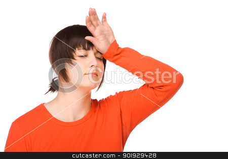 To use this stock image in your creative project, please select the size you need over to the right and click the "Add to Cart" button.
Your downloaded image will come with the Cutcaster watermark removed so don’t worry about the watermark you see on this page. Woman with headache stock photo, Young woman having some headache. Full isolated studio picture by Picturehunter