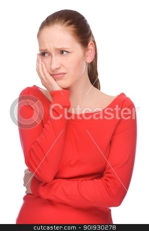 To use this stock image in your creative project, please select the size you need over to the right and click the "Add to Cart" button.
Your downloaded image will come with the Cutcaster watermark removed so don’t worry about the watermark you see on this page. Toothache stock photo, Full isolated studio picture from a young woman with toothache by Picturehunter