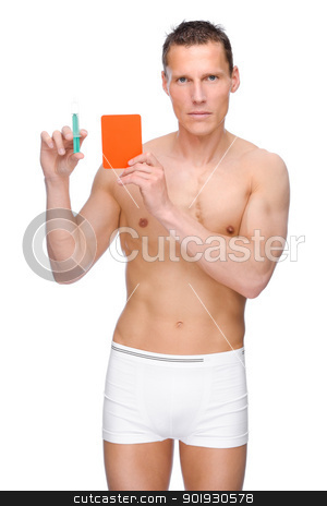 To use this stock image in your creative project, please select the size you need over to the right and click the "Add to Cart" button.
Your downloaded image will come with the Cutcaster watermark removed so don’t worry about the watermark you see on this page. Doping stock photo, Full isolated studio picture from a young naked man with syringe by Picturehunter