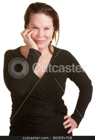To use this stock image in your creative project, please select the size you need over to the right and click the "Add to Cart" button.
Your downloaded image will come with the Cutcaster watermark removed so don’t worry about the watermark you see on this page. Happy Lady with Hand on Cheek stock photo, Smiling middle aged woman with hand on cheek by Scott Griessel