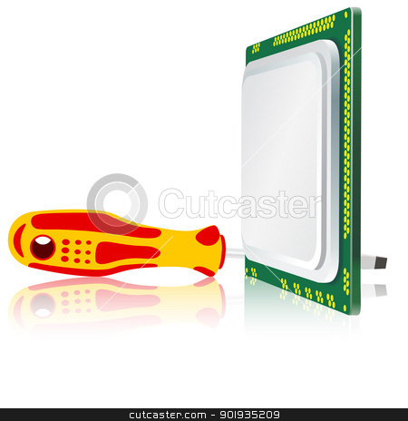 To use this stock image in your creative project, please select the size you need over to the right and click the "Add to Cart" button.
Your downloaded image will come with the Cutcaster watermark removed so don’t worry about the watermark you see on this page. screwdriver and computer processor on a white background stock photo, screwdriver and computer processor on a white background by aarrows