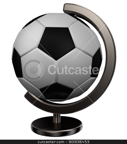 To use this stock image in your creative project, please select the size you need over to the right and click the "Add to Cart" button.
Your downloaded image will come with the Cutcaster watermark removed so don’t worry about the watermark you see on this page. soccer globe stock photo, soccer globe on white background - 3d illustration by J?