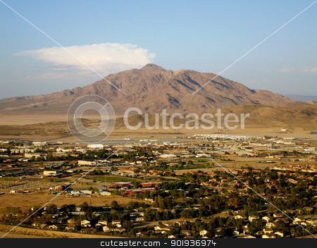 To use this stock image in your creative project, please select the size you need over to the right and click the "Add to Cart" button.
Your downloaded image will come with the Cutcaster watermark removed so don’t worry about the watermark you see on this page. Fort Irwin Army Base - with mountain background stock photo, by Liane Harrold