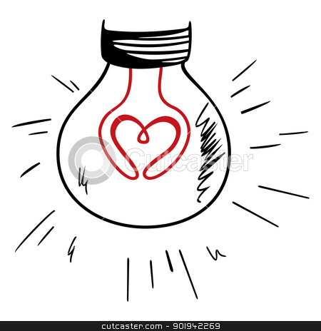 To use this stock image in your creative project, please select the size you need over to the right and click the "Add to Cart" button.
Your downloaded image will come with the Cutcaster watermark removed so don’t worry about the watermark you see on this page. Light of love stock vector clipart, Bulb light with red heart symbol inside by Oxygen64