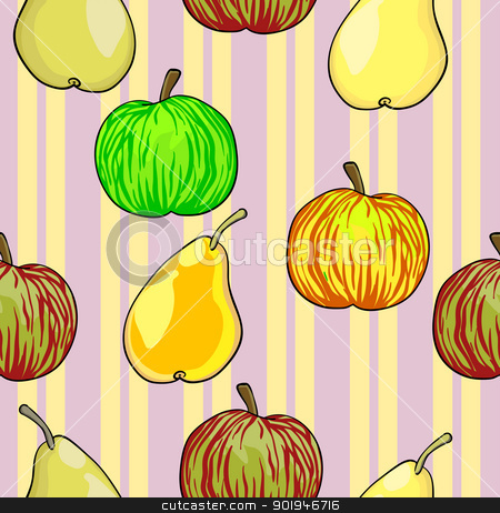 To use this stock image in your creative project, please select the size you need over to the right and click the "Add to Cart" button.
Your downloaded image will come with the Cutcaster watermark removed so don’t worry about the watermark you see on this page. Seamless fruit pattern apples and pears stock photo, Seamless fruit pattern apples and pears vector illustration by aarrows