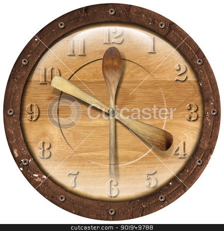 To use this stock image in your creative project, please select the size you need over to the right and click the "Add to Cart" button.
Your downloaded image will come with the Cutcaster watermark removed so don’t worry about the watermark you see on this page. Wooden Clock Lunch Time stock photo, Old grunge clock with ladles - concept lunch time on white background
by catalby