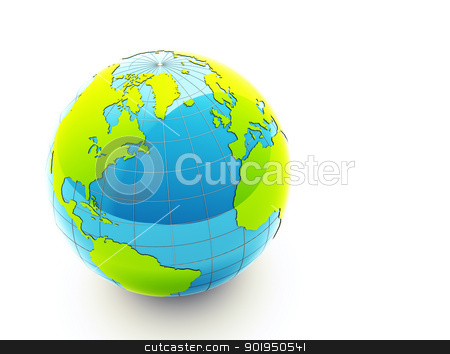 To use this stock image in your creative project, please select the size you need over to the right and click the "Add to Cart" button.
Your downloaded image will come with the Cutcaster watermark removed so don’t worry about the watermark you see on this page. 3d green earth stock photo, 3d glossy green earth on white background by Christophe Rolland