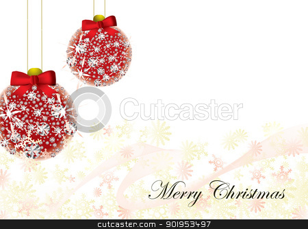 To use this stock image in your creative project, please select the size you need over to the right and click the "Add to Cart" button.
Your downloaded image will come with the Cutcaster watermark removed so don’t worry about the watermark you see on this page. Christmas card background stock vector clipart, Christmas inspired background image with snow flakes and baubles by Michael Travers