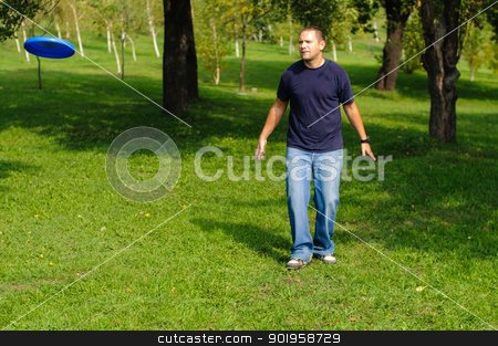 To use this stock image in your creative project, please select the size you need over to the right and click the "Add to Cart" button.
Your downloaded image will come with the Cutcaster watermark removed so don’t worry about the watermark you see on this page. Young man playing frisbee stock photo, Young man playing frisbee on green grass by nvelichko
