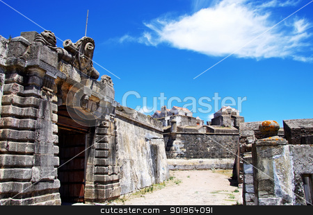 To use this stock image in your creative project, please select the size you need over to the right and click the "Add to Cart" button.
Your downloaded image will come with the Cutcaster watermark removed so don’t worry about the watermark you see on this page. Entrance of old military fort, Elvas , Portugal stock photo, Entrance of old military fort, Elvas , Portugal by Inacio Pires