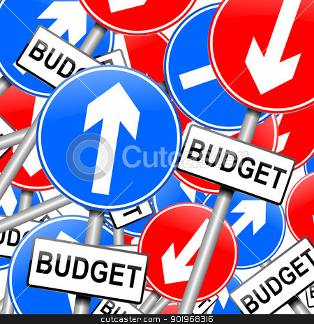 To use this stock image in your creative project, please select the size you need over to the right and click the "Add to Cart" button.
Your downloaded image will come with the Cutcaster watermark removed so don’t worry about the watermark you see on this page. Budget concept. stock photo, Abstract illustration depicting many roadsigns with a budget concept. by Samantha Craddock
