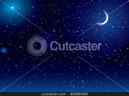 To use this stock image in your creative project, please select the size you need over to the right and click the "Add to Cart" button.
Your downloaded image will come with the Cutcaster watermark removed so don’t worry about the watermark you see on this page. Space scape moon stock vector clipart, Space scene with stars and moon ideal desktop background by Michael Travers