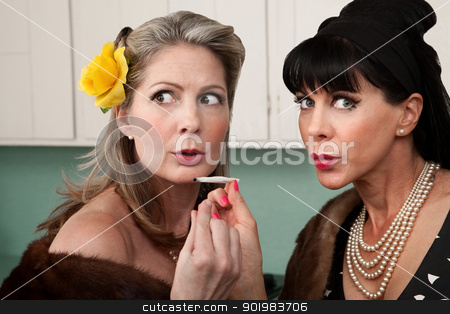 To use this stock image in your creative project, please select the size you need over to the right and click the "Add to Cart" button.
Your downloaded image will come with the Cutcaster watermark removed so don’t worry about the watermark you see on this page. Women Smoking Up Weed stock photo, Sneaky rich housewives share a marijuana joint in kitchen by Scott Griessel