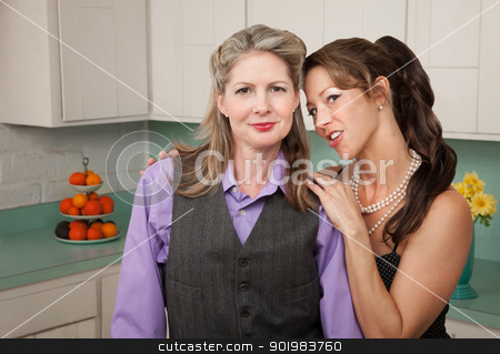 To use this stock image in your creative project, please select the size you need over to the right and click the "Add to Cart" button.
Your downloaded image will come with the Cutcaster watermark removed so don’t worry about the watermark you see on this page. Confident Lesbian Couple stock photo, Confident Lesbian couple in a retro-styled kitchen scene by Scott Griessel