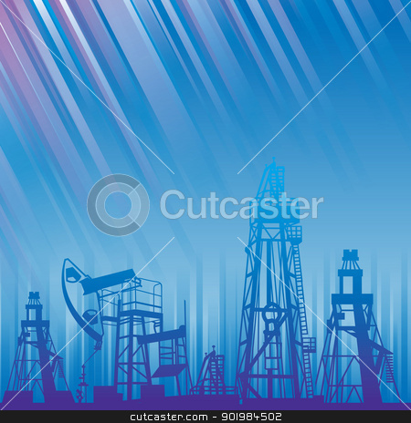 To use this stock image in your creative project, please select the size you need over to the right and click the "Add to Cart" button.
Your downloaded image will come with the Cutcaster watermark removed so don’t worry about the watermark you see on this page. Oil rig and pump over blue luminous rays. stock photo, Oil rig and oil pump over blue luminous rays. EPS 8 vector file included. Vector illustration. by Kotkoa