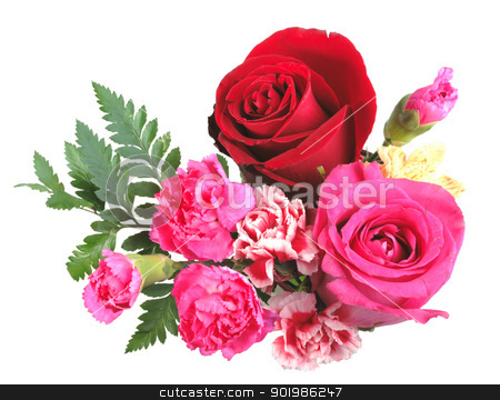 To use this stock image in your creative project, please select the size you need over to the right and click the "Add to Cart" button.
Your downloaded image will come with the Cutcaster watermark removed so don’t worry about the watermark you see on this page. Bouquet of orange, pink and red flowers stock photo, Bouquet of orange, pink and red flowers and green leaf. Close-up. Isolated on white background. Studio photography. by Andrey Khritin