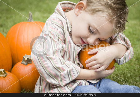 To use this stock image in your creative project, please select the size you need over to the right and click the "Add to Cart" button.
Your downloaded image will come with the Cutcaster watermark removed so don’t worry about the watermark you see on this page. Cute Young Child Boy Enjoying the Pumpkin Patch. stock photo, Adorable Young Child Boy Enjoying the Pumpkins at the Pumpkin Patch. by Andy Dean