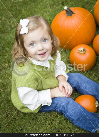 To use this stock image in your creative project, please select the size you need over to the right and click the "Add to Cart" button.
Your downloaded image will come with the Cutcaster watermark removed so don’t worry about the watermark you see on this page. Cute Young Child Girl Enjoying the Pumpkin Patch. stock photo, Adorable Young Child Girl Enjoying the Pumpkins at the Pumpkin Patch. by Andy Dean
