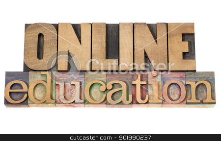 To use this stock image in your creative project, please select the size you need over to the right and click the "Add to Cart" button.
Your downloaded image will come with the Cutcaster watermark removed so don’t worry about the watermark you see on this page. online education stock photo, online education - isolated text in vintage letterpress wood type by Marek Uliasz