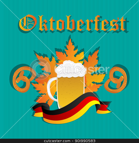 To use this stock image in your creative project, please select the size you need over to the right and click the "Add to Cart" button.
Your downloaded image will come with the Cutcaster watermark removed so don’t worry about the watermark you see on this page. Oktoberfest design stock vector clipart, Oktoberfest design pattern with beer mug, pretzels and Germany flag. by Richard Laschon