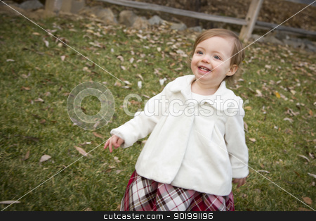To use this stock image in your creative project, please select the size you need over to the right and click the "Add to Cart" button.
Your downloaded image will come with the Cutcaster watermark removed so don’t worry about the watermark you see on this page. Adorable Baby Girl Playing in Park stock photo, Adorable Baby Girl Playing Outside in the Park. by Andy Dean
