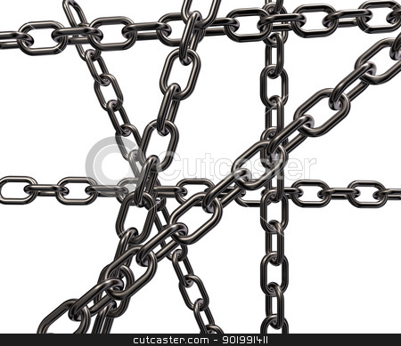 To use this stock image in your creative project, please select the size you need over to the right and click the "Add to Cart" button.
Your downloaded image will come with the Cutcaster watermark removed so don’t worry about the watermark you see on this page. metal chains stock photo, metal chains on white background - 3d illustration by J?