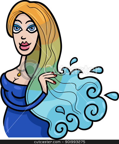 To use this stock image in your creative project, please select the size you need over to the right and click the "Add to Cart" button.
Your downloaded image will come with the Cutcaster watermark removed so don’t worry about the watermark you see on this page. woman cartoon illustration aquarius sign stock vector clipart, Illustration of Beautiful Woman Cartoon Character or Aquarius Horoscope Zodiac Sign by Igor Zakowski