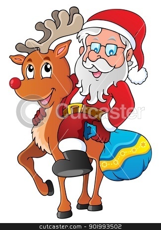 To use this stock image in your creative project, please select the size you need over to the right and click the "Add to Cart" button.
Your downloaded image will come with the Cutcaster watermark removed so don’t worry about the watermark you see on this page. Santa Claus thematic image 1 stock vector clipart, Santa Claus thematic image 1 - vector illustration. by Klara Viskova