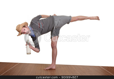 To use this stock image in your creative project, please select the size you need over to the right and click the "Add to Cart" button.
Your downloaded image will come with the Cutcaster watermark removed so don’t worry about the watermark you see on this page. Man Smokes While Exercising stock photo, Young man smokes while exercising over white background by Scott Griessel