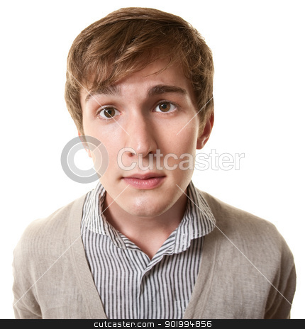 To use this stock image in your creative project, please select the size you need over to the right and click the "Add to Cart" button.
Your downloaded image will come with the Cutcaster watermark removed so don’t worry about the watermark you see on this page. Sad Young Man stock photo, Lonely young man over white background by Scott Griessel