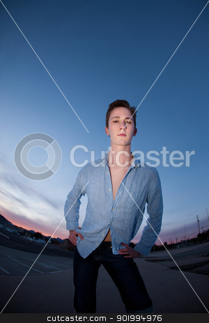 To use this stock image in your creative project, please select the size you need over to the right and click the "Add to Cart" button.
Your downloaded image will come with the Cutcaster watermark removed so don’t worry about the watermark you see on this page. Handsome Young Man stock photo, Handsome young Caucasian man in a outdoor location by Scott Griessel
