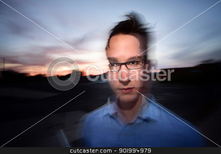 To use this stock image in your creative project, please select the size you need over to the right and click the "Add to Cart" button.
Your downloaded image will come with the Cutcaster watermark removed so don’t worry about the watermark you see on this page. Motion Blur Portrait stock photo, Motion blur portrait of a young Caucasian man outside by Scott Griessel