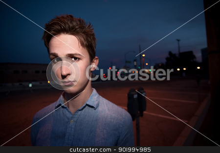 To use this stock image in your creative project, please select the size you need over to the right and click the "Add to Cart" button.
Your downloaded image will come with the Cutcaster watermark removed so don’t worry about the watermark you see on this page. Serious Young Man stock photo, Serious young man in an outdoor location by Scott Griessel