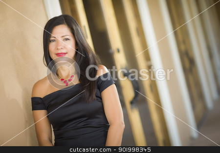 To use this stock image in your creative project, please select the size you need over to the right and click the "Add to Cart" button.
Your downloaded image will come with the Cutcaster watermark removed so don’t worry about the watermark you see on this page. Attractive Hispanic Woman Portrait Outside stock photo, Attractive Smiling Hispanic Woman Portrait Outside. by Andy Dean