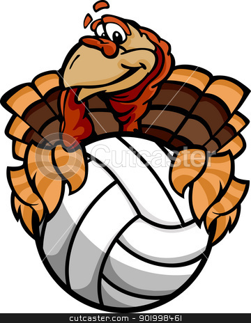 To use this stock image in your creative project, please select the size you need over to the right and click the "Add to Cart" button.
Your downloaded image will come with the Cutcaster watermark removed so don’t worry about the watermark you see on this page. Volleyball Thanksgiving Holiday Happy Turkey Cartoon Vector Illu stock vector clipart, Cartoon Vector Image of a Happy Thanksgiving Holiday Volleyball Turkey Holding a Volleyball Ball by chromaco
