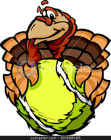 To use this stock image in your creative project, please select the size you need over to the right and click the "Add to Cart" button.
Your downloaded image will come with the Cutcaster watermark removed so don’t worry about the watermark you see on this page. Tennis Happy Thanksgiving Holiday Turkey Cartoon Vector Illustra stock vector clipart, Cartoon Vector Image of a Thanksgiving Holiday Tennis Turkey Holding a Tennis Ball by chromaco