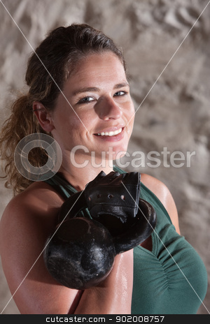 To use this stock image in your creative project, please select the size you need over to the right and click the "Add to Cart" button.
Your downloaded image will come with the Cutcaster watermark removed so don’t worry about the watermark you see on this page. Pretty Lady in Boot Camp Workout stock photo, Pretty woman smiling during boot camp workout by Scott Griessel