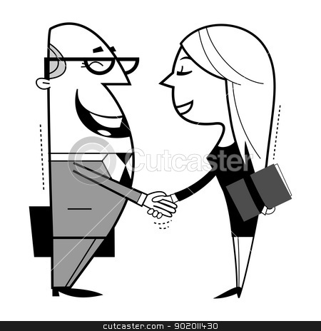 To use this stock image in your creative project, please select the size you need over to the right and click the "Add to Cart" button.
Your downloaded image will come with the Cutcaster watermark removed so don’t worry about the watermark you see on this page. Shaking hands cartoon illustration. stock vector clipart, Shaking hands cartoon illustration. by Moenez
