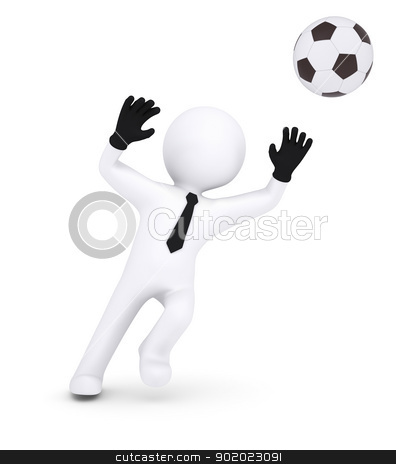 To use this stock image in your creative project, please select the size you need over to the right and click the "Add to Cart" button.
Your downloaded image will come with the Cutcaster watermark removed so don’t worry about the watermark you see on this page. 3d human with gloves goalkeeper catches a football stock photo, 3d human with gloves goalkeeper catches a football. Isolated on white background by cherezoff
