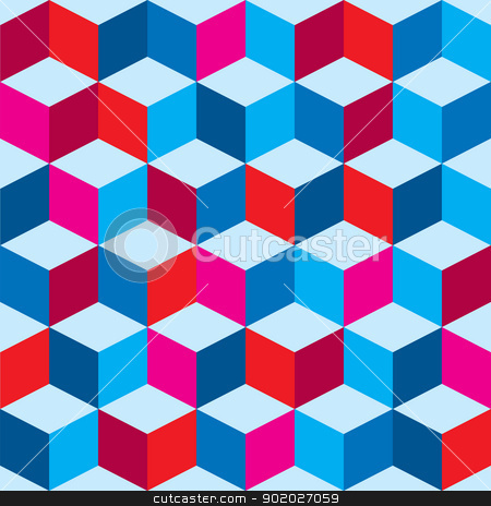To use this stock image in your creative project, please select the size you need over to the right and click the "Add to Cart" button.
Your downloaded image will come with the Cutcaster watermark removed so don’t worry about the watermark you see on this page. Tricolor optical background stock vector clipart, Optical illusion background in red white and blue with seamless pattern by Michael Travers