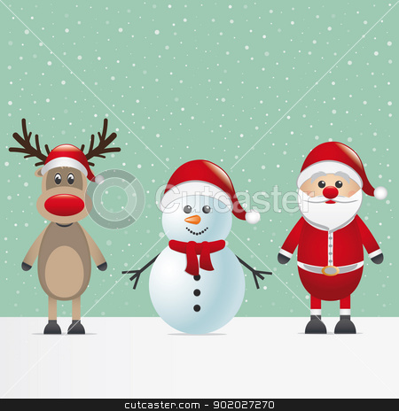 To use this stock image in your creative project, please select the size you need over to the right and click the "Add to Cart" button.
Your downloaded image will come with the Cutcaster watermark removed so don’t worry about the watermark you see on this page. santa claus reindeer and snowman stock vector clipart, santa claus reindeer and snowman winter snowy by d3images