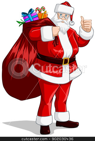 To use this stock image in your creative project, please select the size you need over to the right and click the "Add to Cart" button.
Your downloaded image will come with the Cutcaster watermark removed so don’t worry about the watermark you see on this page. Santa Claus With Bag Of Presents For Christmas stock vector clipart, A vector illustration of Santa Claus holding a huge bag full of presents for Christmas. by Liron Peer
