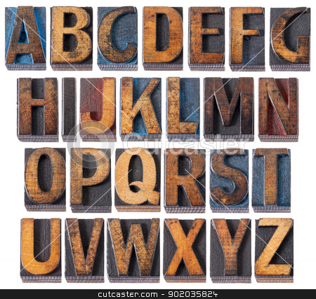 To use this stock image in your creative project, please select the size you need over to the right and click the "Add to Cart" button.
Your downloaded image will come with the Cutcaster watermark removed so don’t worry about the watermark you see on this page. alphabet in antique wood type stock photo, complete English alphabet - collage of 26 isolated vintage wood letterpress printing blocks, scratched and stained by blue, red and black ink by Marek Uliasz
