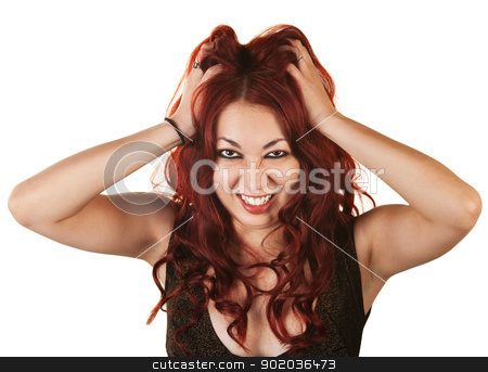 To use this stock image in your creative project, please select the size you need over to the right and click the "Add to Cart" button.
Your downloaded image will come with the Cutcaster watermark removed so don’t worry about the watermark you see on this page. Emotional Woman Pulling Her Hair stock photo, Emotional Native American woman grabbing her hair by Scott Griessel